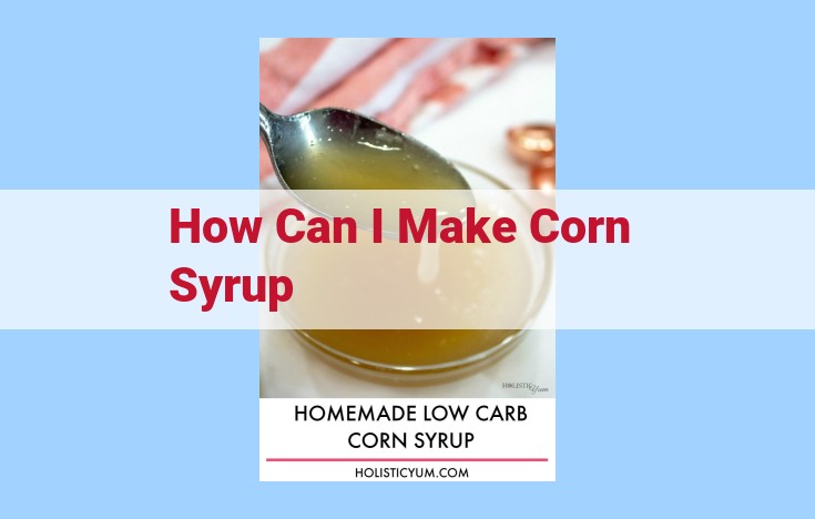 how can i make corn syrup