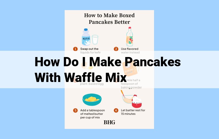 how do i make pancakes with waffle mix