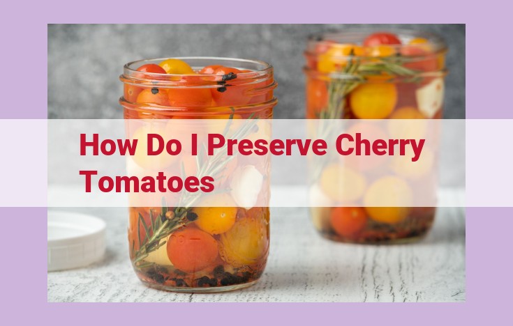 how do i preserve cherry tomatoes