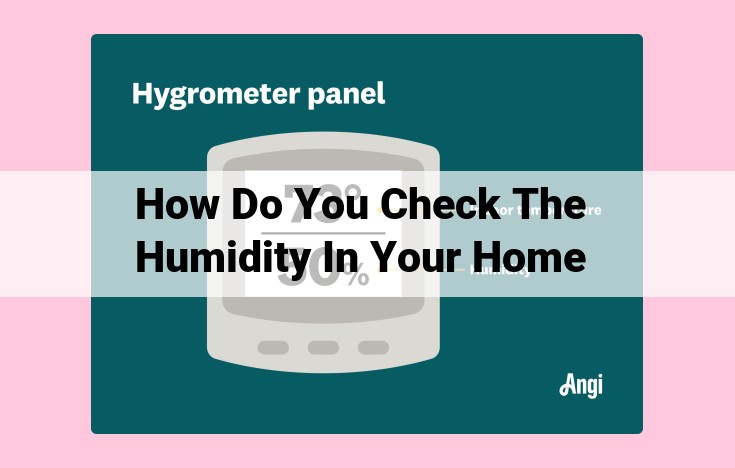 how do you check the humidity in your home