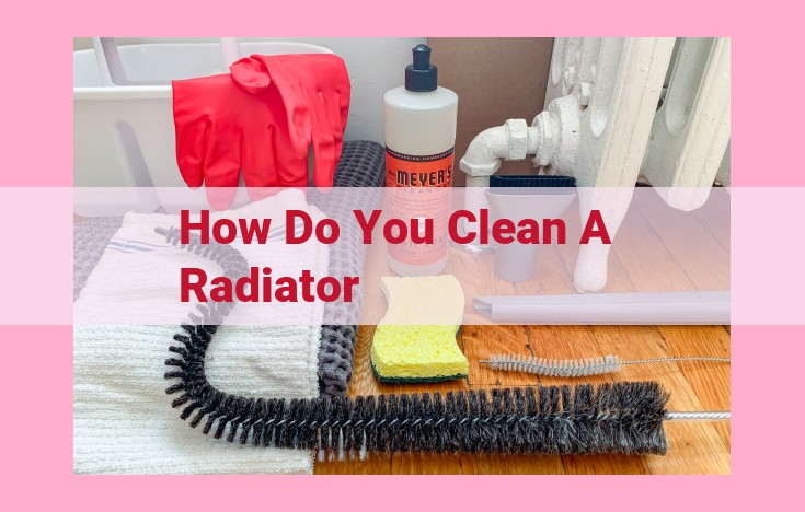 how do you clean a radiator