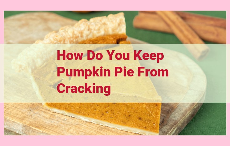 how do you keep pumpkin pie from cracking