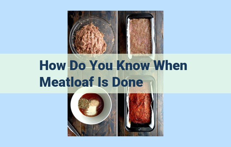 how do you know when meatloaf is done