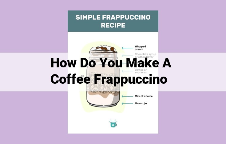 how do you make a coffee frappuccino