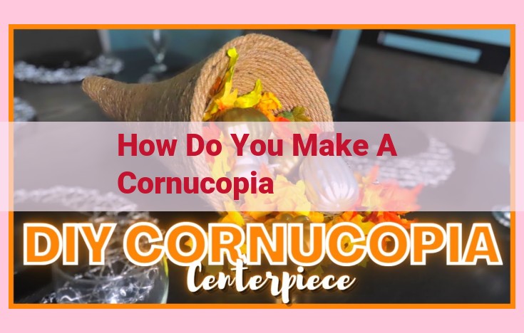 how do you make a cornucopia