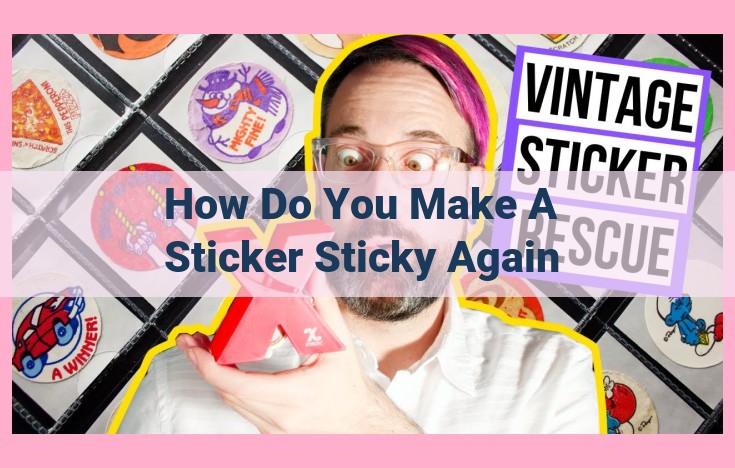 how do you make a sticker sticky again