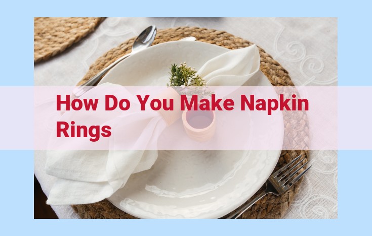 how do you make napkin rings