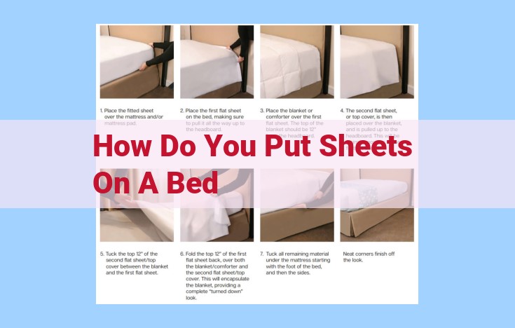 how do you put sheets on a bed