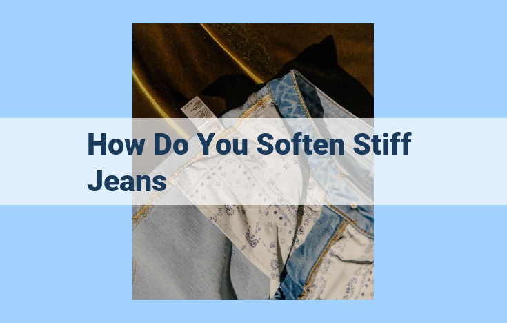 how do you soften stiff jeans