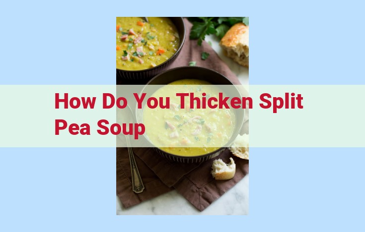 how do you thicken split pea soup