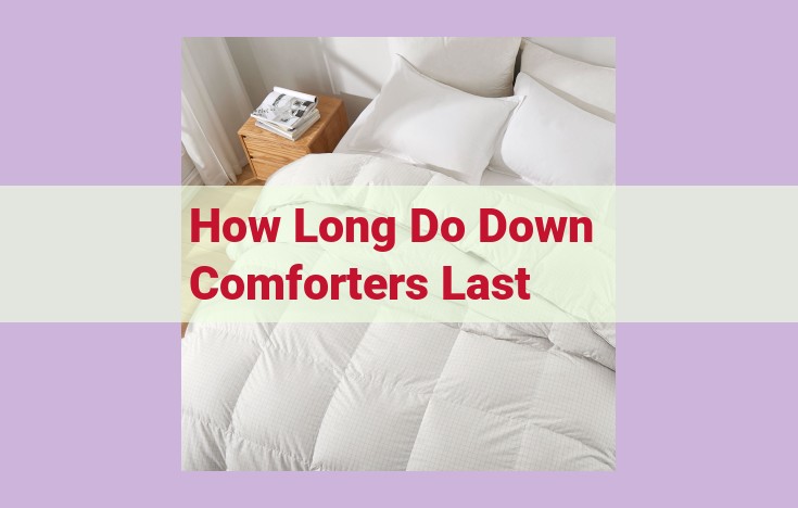 how long do down comforters last