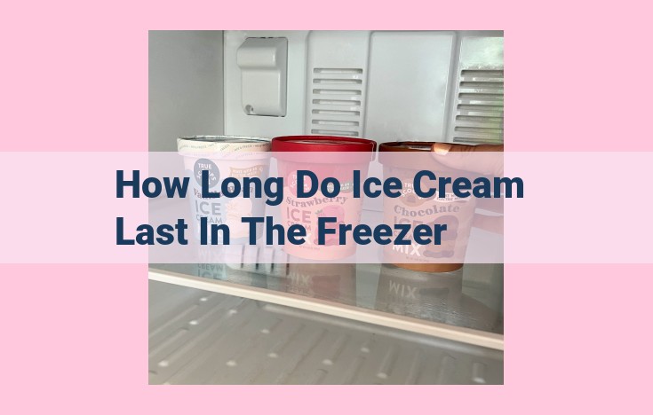 how long do ice cream last in the freezer