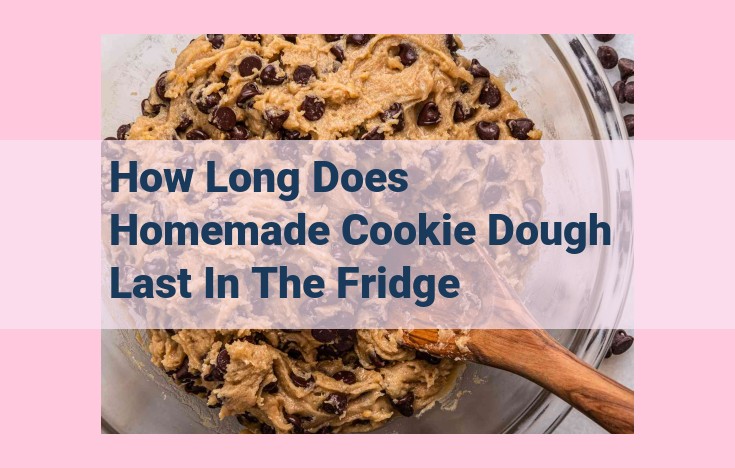 how long does homemade cookie dough last in the fridge