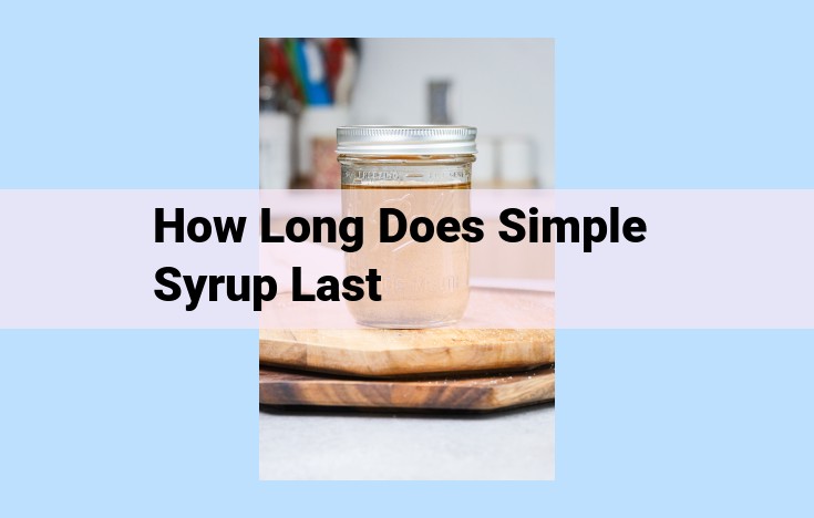 how long does simple syrup last