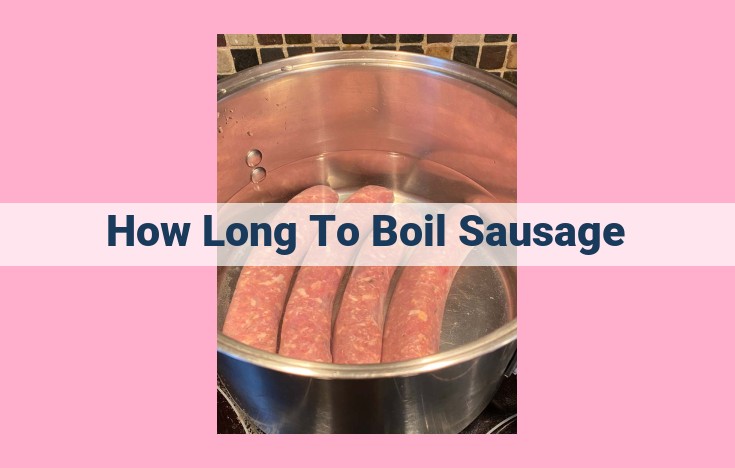 how long to boil sausage