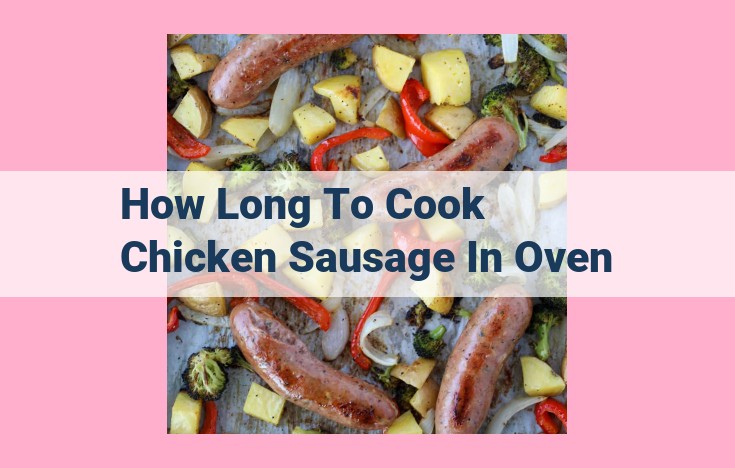 how long to cook chicken sausage in oven