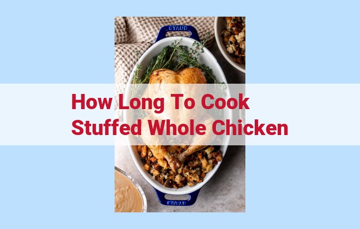 how long to cook stuffed whole chicken