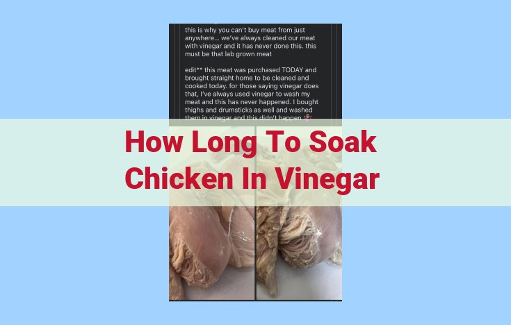 how long to soak chicken in vinegar