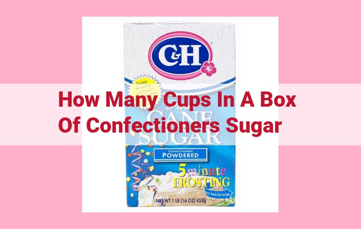 how many cups in a box of confectioners sugar