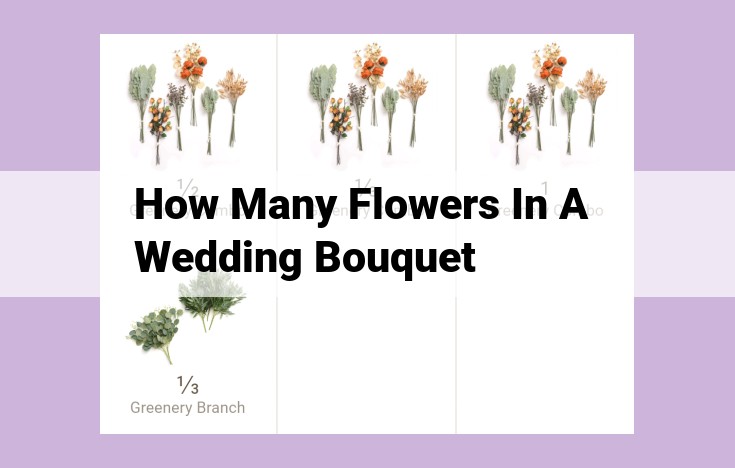 how many flowers in a wedding bouquet