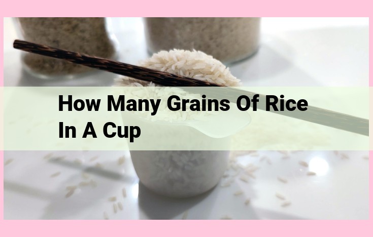 how many grains of rice in a cup