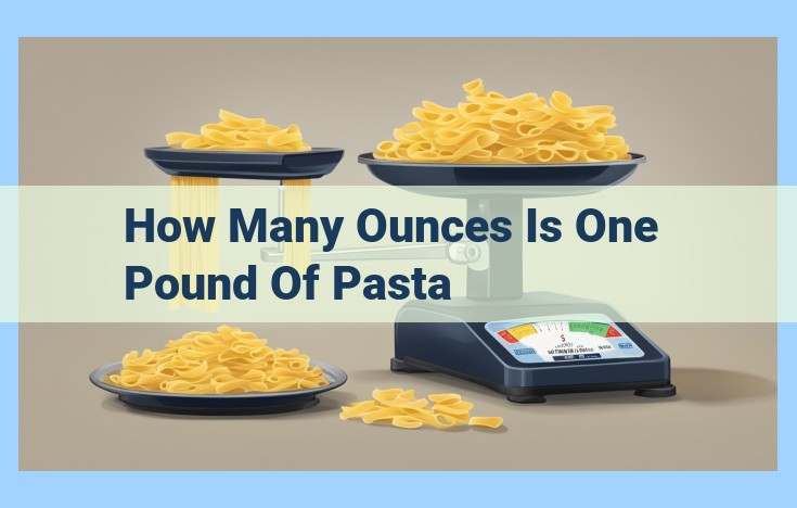 how many ounces is one pound of pasta