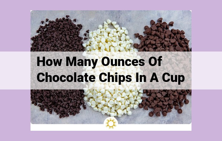 how many ounces of chocolate chips in a cup