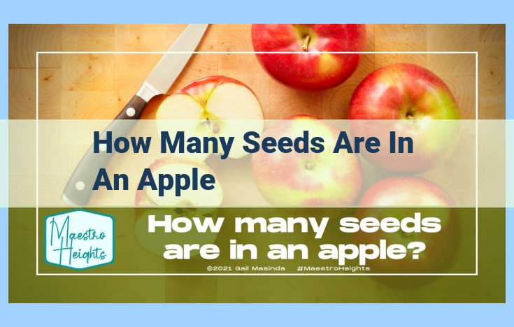 how many seeds are in an apple