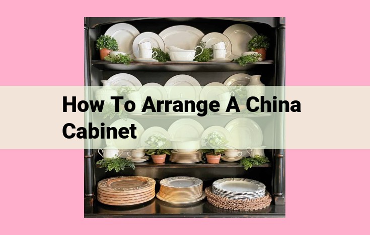 how to arrange a china cabinet