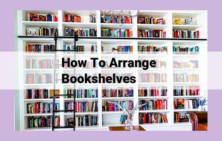 how to arrange bookshelves