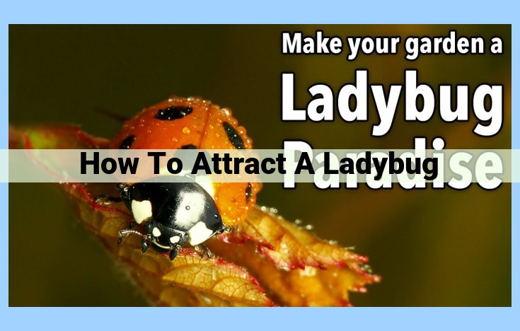 how to attract a ladybug