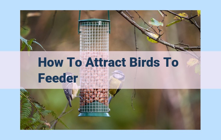 how to attract birds to feeder