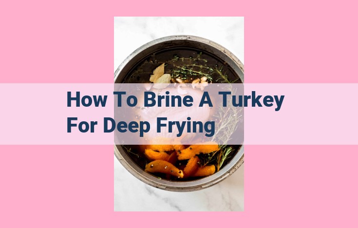 how to brine a turkey for deep frying