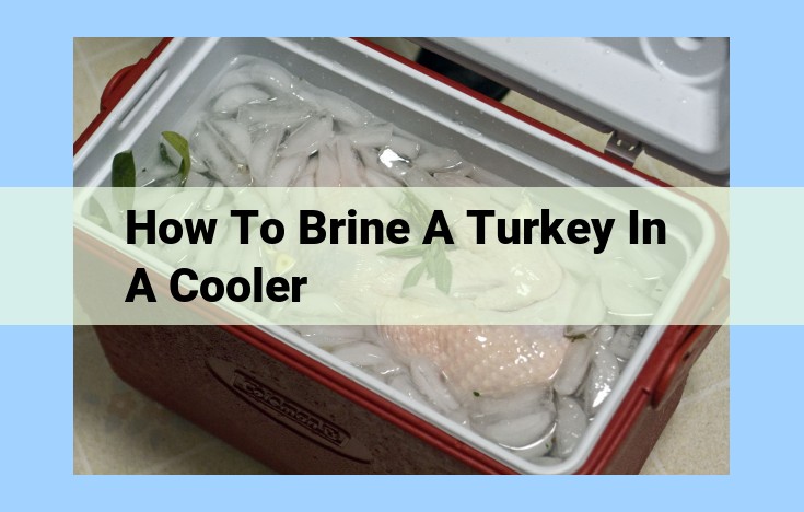 how to brine a turkey in a cooler