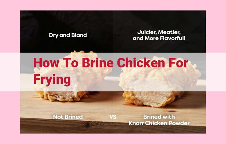 how to brine chicken for frying