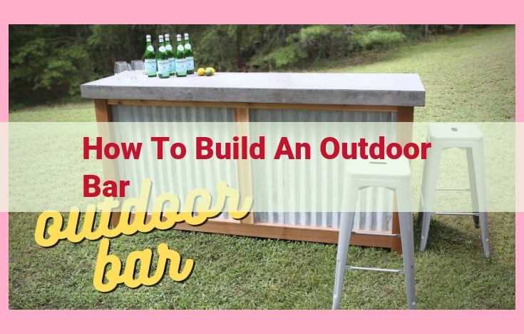 how to build an outdoor bar