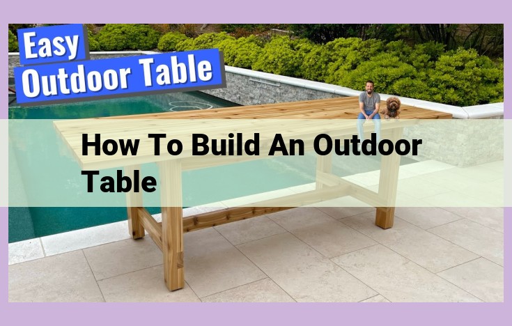 how to build an outdoor table