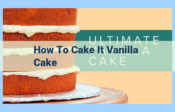 how to cake it vanilla cake