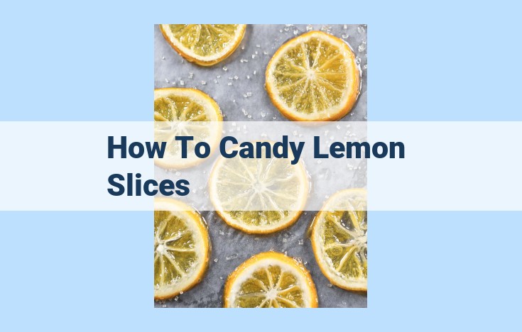 how to candy lemon slices