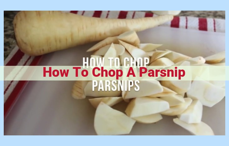 how to chop a parsnip