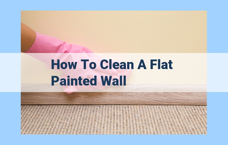 how to clean a flat painted wall