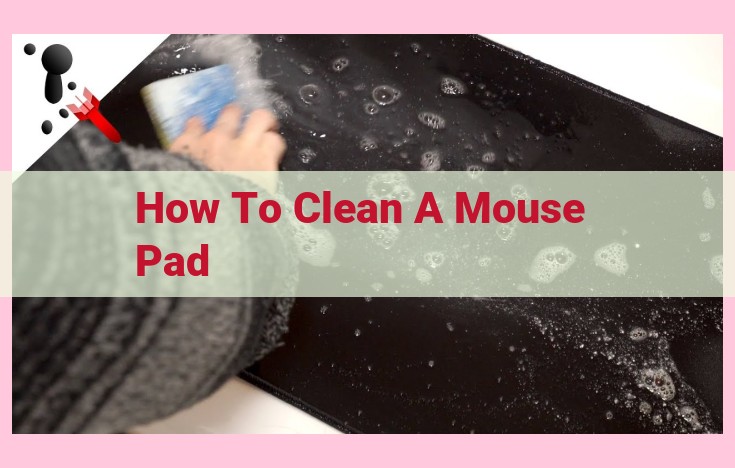 how to clean a mouse pad