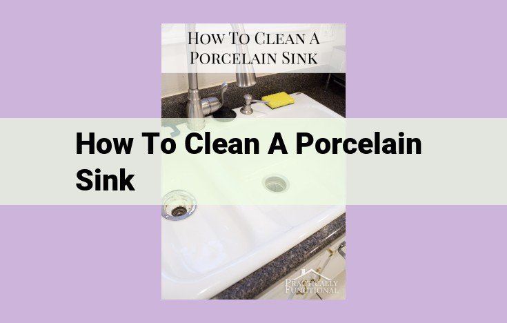 how to clean a porcelain sink