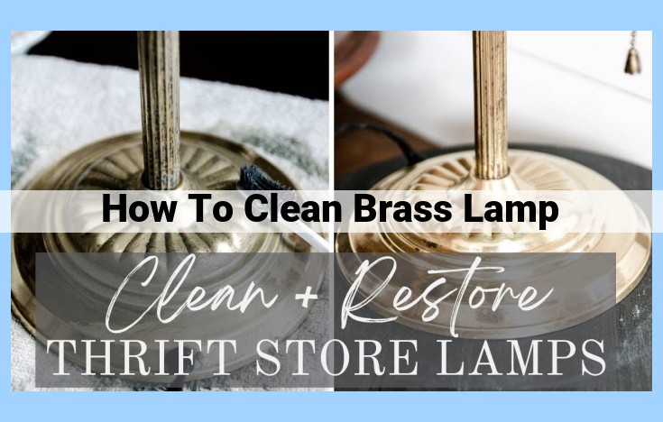 how to clean brass lamp