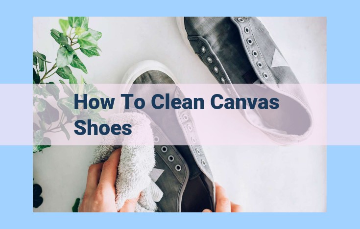 how to clean canvas shoes