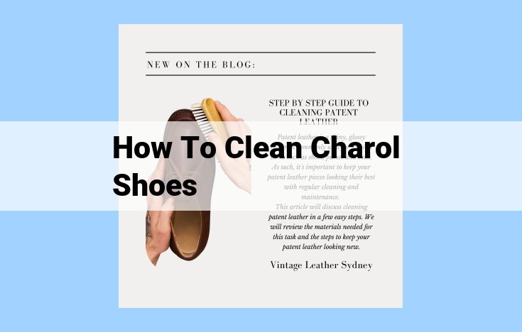 how to clean charol shoes