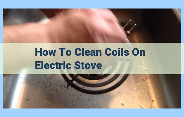 how to clean coils on electric stove