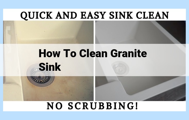 how to clean granite sink