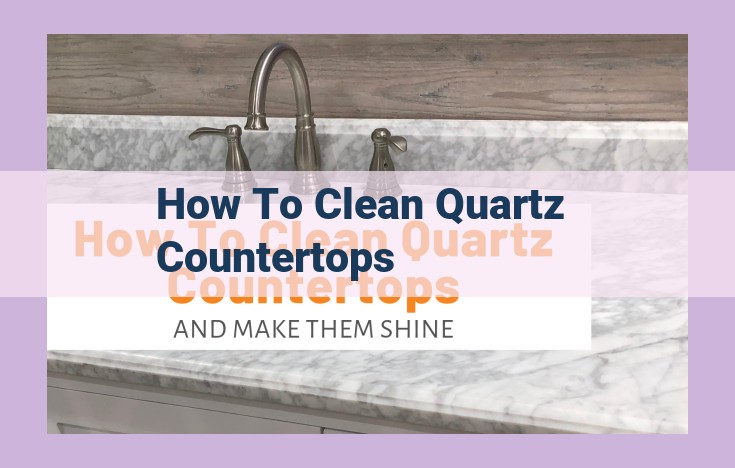 how to clean quartz countertops