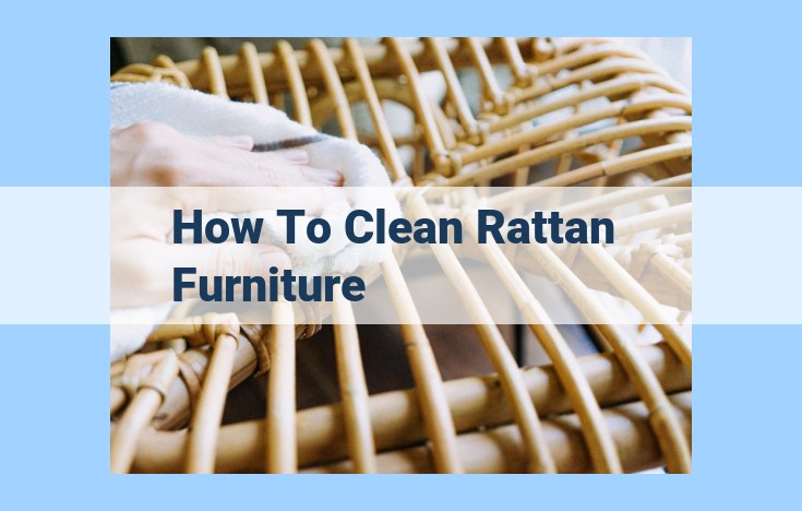 how to clean rattan furniture